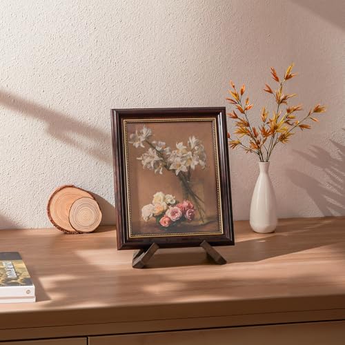 ANBOXIT Plate Stand for Display - 6.5 Inch Plate Holder Display Stand, Wooden Picture Frame Holder, Decorative Table Top Easels - Image 5