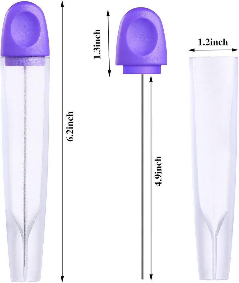 Raiten 6 Pieces Cake Tester Stainless Steel Baking Tester with Cover Reusable Metal Cake Tester Mini Cupcake Tester Baking Cake Tester Needle Sticks for Bread Pastry Biscuit Muffin Cookie Baking - Image 2