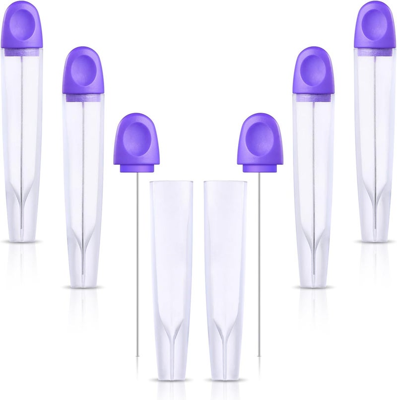 Raiten 6 Pieces Cake Tester Stainless Steel Baking Tester with Cover Reusable Metal Cake Tester Mini Cupcake Tester Baking Cake Tester Needle Sticks for Bread Pastry Biscuit Muffin Cookie Baking - Image 1