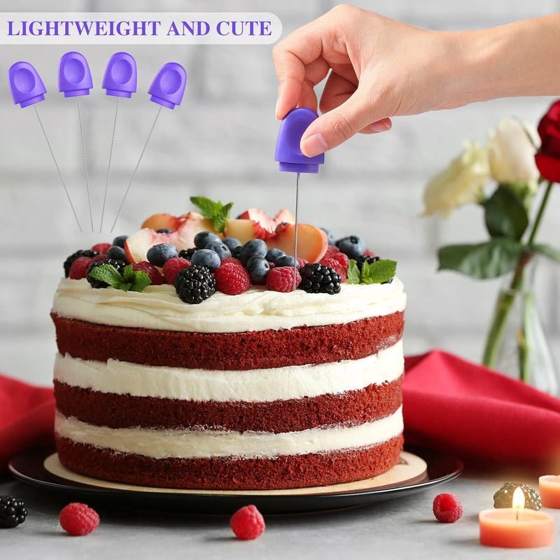 Raiten 6 Pieces Cake Tester Stainless Steel Baking Tester with Cover Reusable Metal Cake Tester Mini Cupcake Tester Baking Cake Tester Needle Sticks for Bread Pastry Biscuit Muffin Cookie Baking - Image 5
