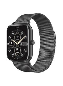 Xcell G8 Talk Pro Smart watch, Heart Rate/Blood Pressure/Oxygen Level Monitoring, Receive & Make Calls,Water Resistance: IP67, 1 Week Battery Life, Compatibility: IOS/Android-Gun Metal  - Image 2