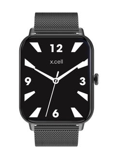 Xcell G8 Talk Pro Smart watch, Heart Rate/Blood Pressure/Oxygen Level Monitoring, Receive & Make Calls,Water Resistance: IP67, 1 Week Battery Life, Compatibility: IOS/Android-Gun Metal  - Image 1
