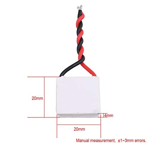 CNBTR 20mm x 20mm White TES1-4902 Semiconductor 6V 2A Tablet Cooling Chip Peltier - Image 4