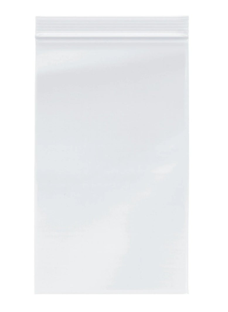 Generic 100 Grip Seal Bags, 10 x 16 cm Resealable Clear Plastic Bags Sealed Storage Pouches Thickening Durable Press Seal Bags Poly Zip Lock Bags 