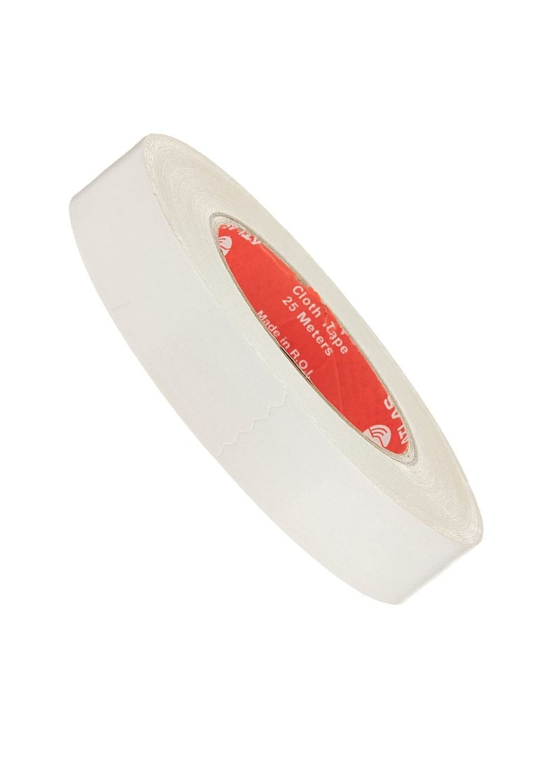 ATLAS - 25-Meter Length Cloth Tape 1 Inch Wide White Colour - Image 1