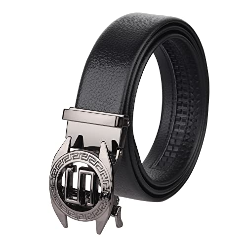 ZORO mens belt, PU leather belt for men, alphabet letter A B G N M R S T V (Black 82-S) - Image 1