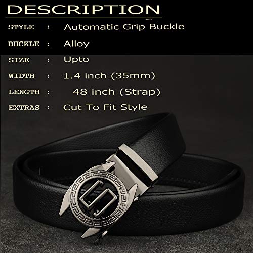 ZORO mens belt, PU leather belt for men, alphabet letter A B G N M R S T V (Black 82-S) - Image 3
