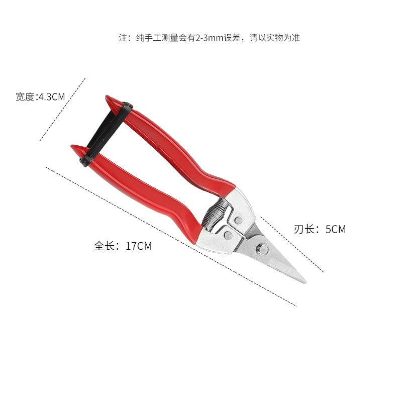 Generic Factory spot stainless steel garden shears gardening scissors pruning shears floral shears fruit-picking shears gardening tools wholesale Straight-head trumpet 