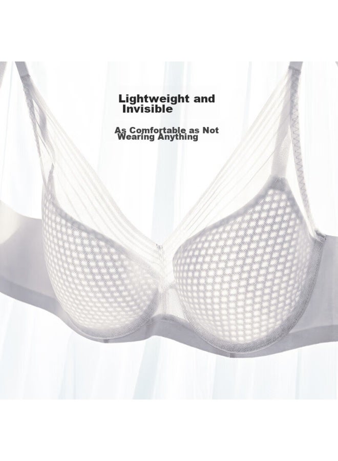 Embry Form Anli Fang Song Yi Same Style Wind Nest Cup Thin Slimming Bra Women's Underwear Ebw0457 Cloud Gray Lgy 80d - Image 3