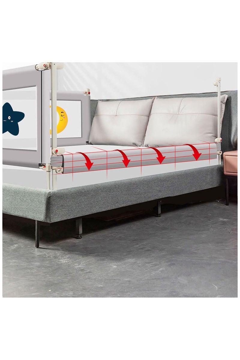 Gogoya Foldable Toddler Bed Rails, Kids Guard Bumper for Crib Safe Bed Side Rail for Twin Queen King Full Size Beds,One Side-1.5m - Image 4