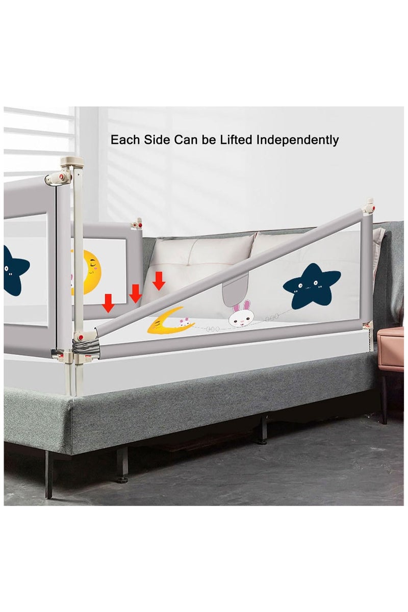 Gogoya Foldable Toddler Bed Rails, Kids Guard Bumper for Crib Safe Bed Side Rail for Twin Queen King Full Size Beds,One Side-1.5m - Image 5