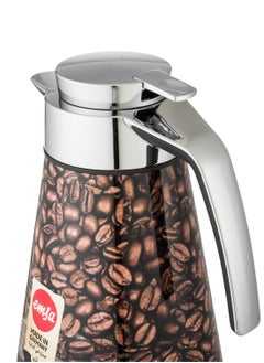 emsa Amza German Thermos 1 liter capacity coffee beans image silver  - Image 2