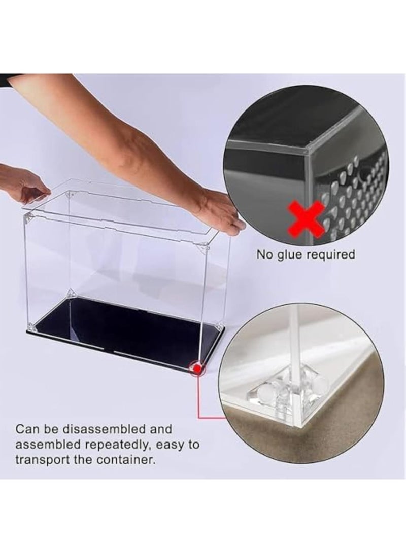 Barakah Clear Acrylic Corner Brackets – 3-Hole Right Angle Joint & L-Shape Corner Braces, 90° Support Shelf Brackets for DIY Display Boxes, Craft Projects (20PCS,Transparent) - Image 5