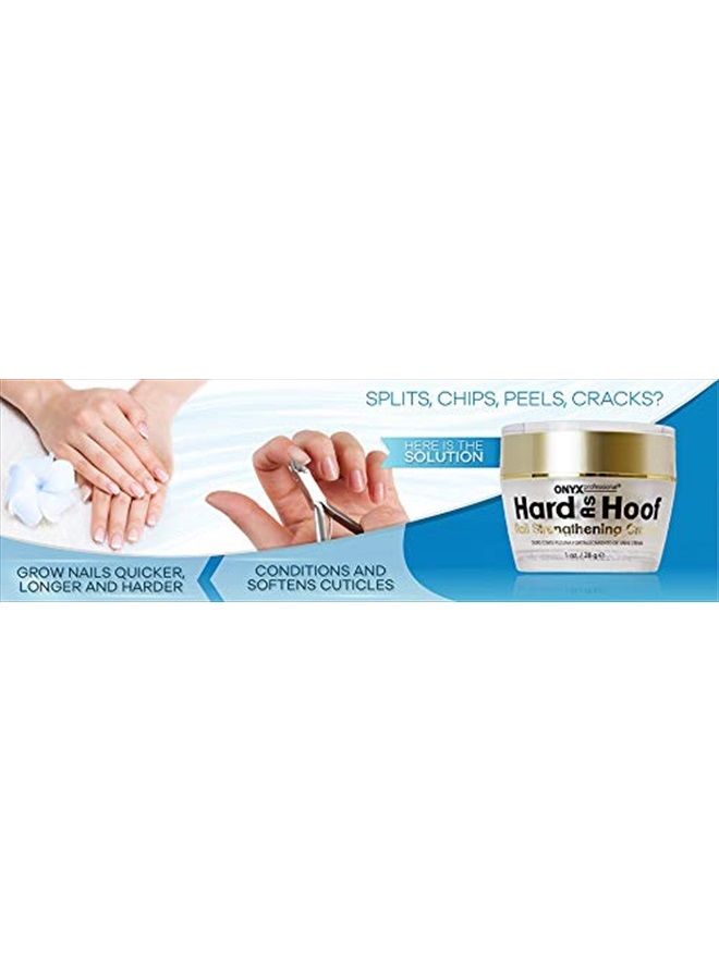 Onyx Professional Hard As Hoof Nail Strengthening Cream with Coconut Scent, Nail Growth & Conditioning Cuticle Cream Stops Splits, Chips, Cracks & Strengthens Nails, 1 oz  - Image 5
