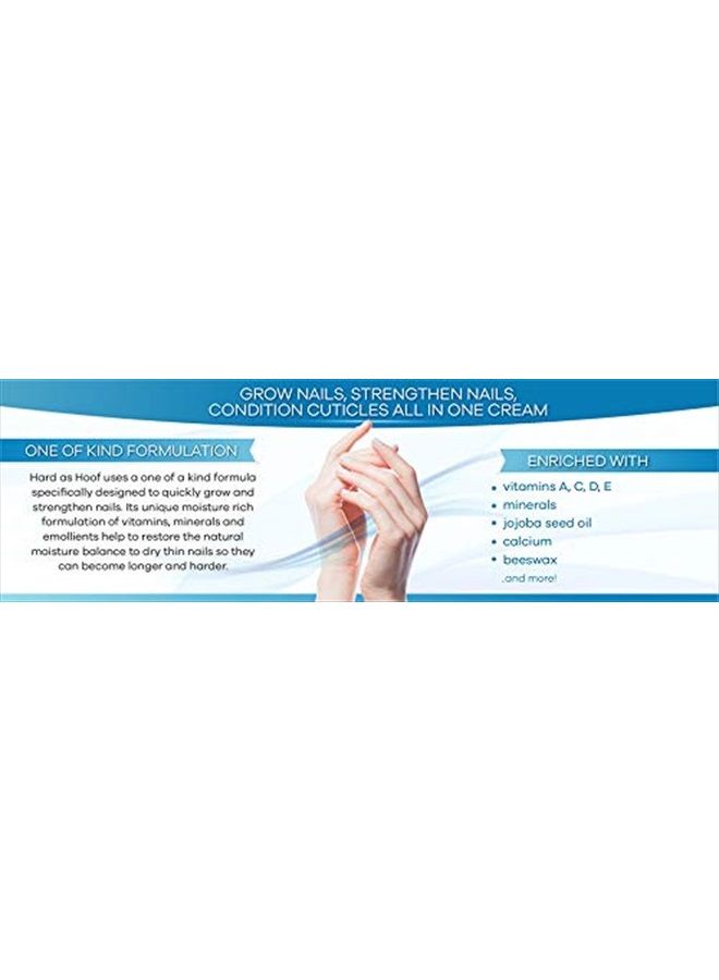 Onyx Professional Hard As Hoof Nail Strengthening Cream with Coconut Scent, Nail Growth & Conditioning Cuticle Cream Stops Splits, Chips, Cracks & Strengthens Nails, 1 oz  - Image 4