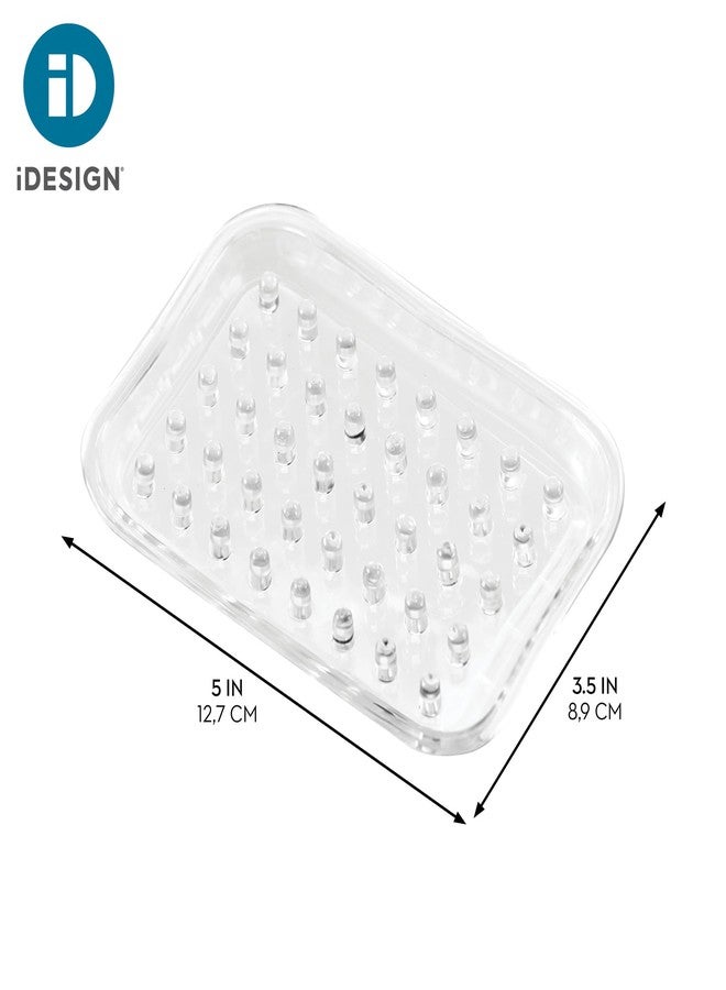 أي ديزاين حامل صابون بلاستيكي من iDesign للحمام، طقم من قطعة واحدة، مستطيل الشكل - Image 3