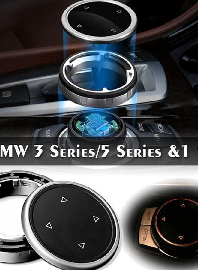NIBEMINENT Car Big Multi Media Knob Cover Trim Button For BMWs F10 F20 F30  - Image 4