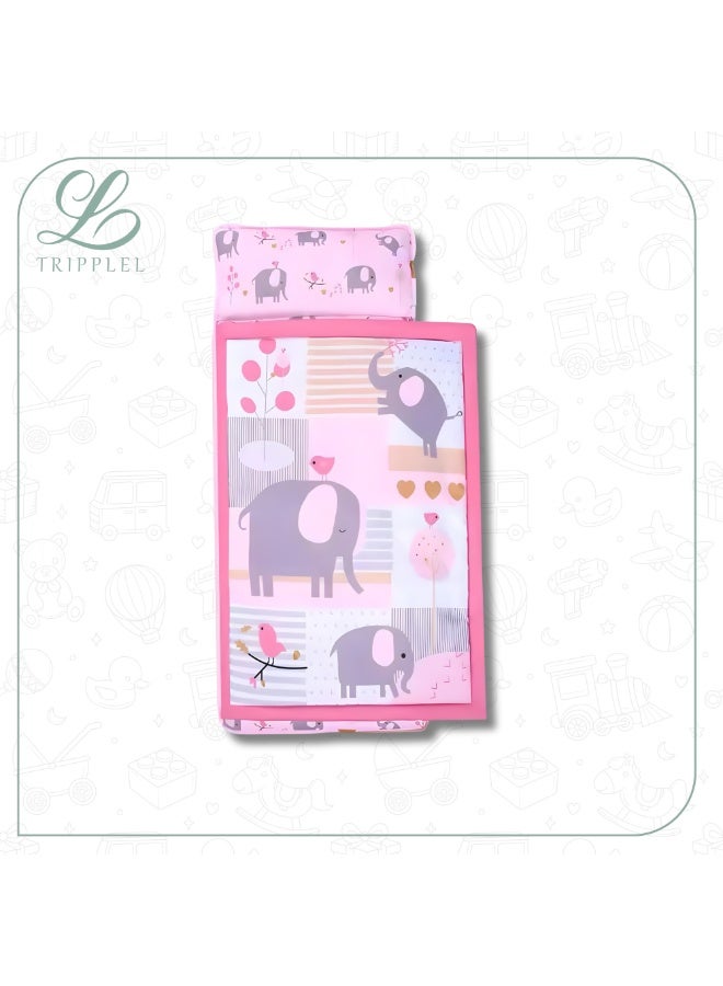trippleL Camping Sleeping bag for kids and toddlers (Pink Elephant) - Image 2