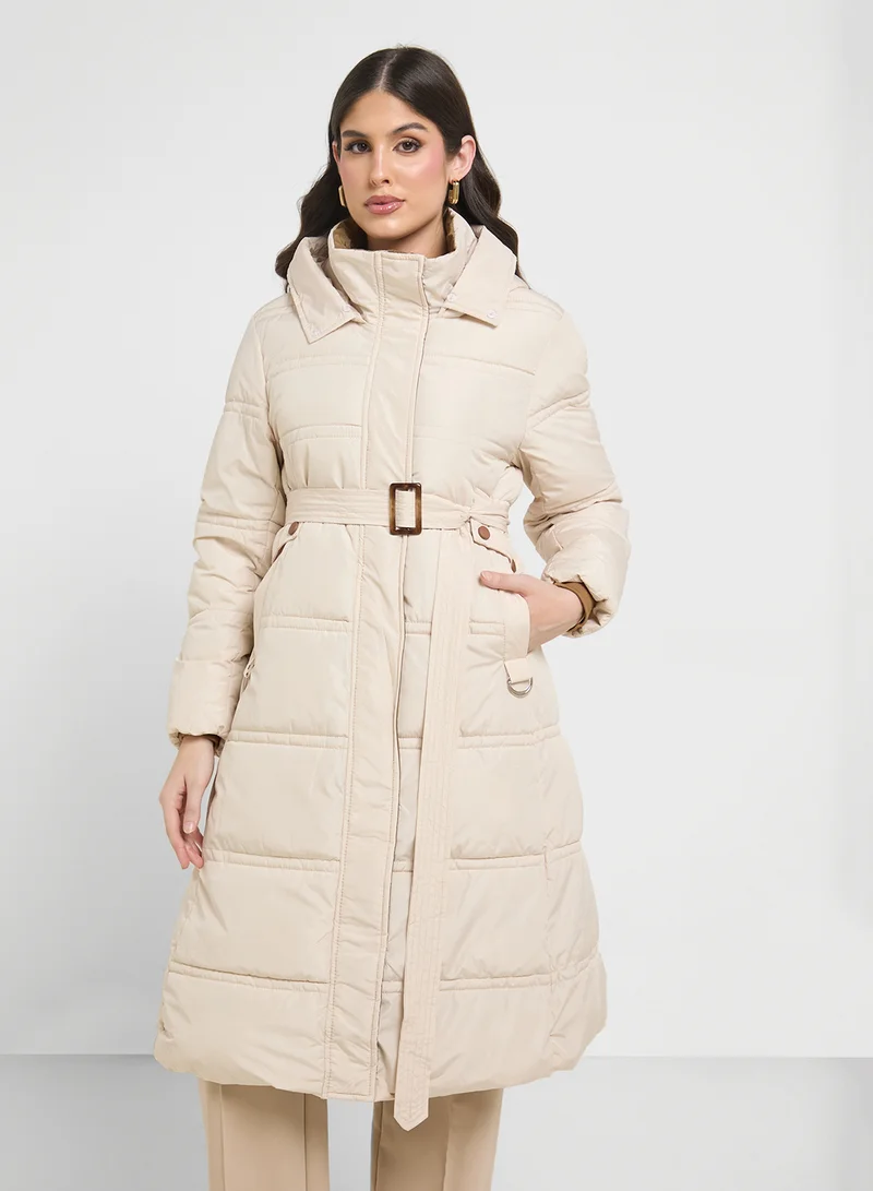 Ginger Longline Padded Vest Jacket