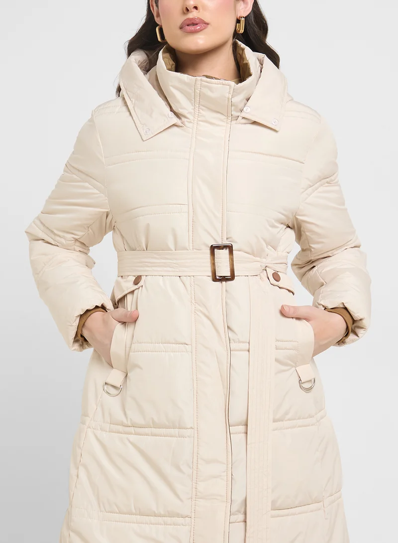 Ginger Longline Padded Vest Jacket