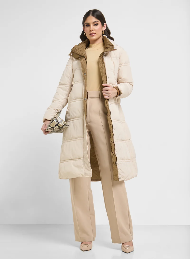 Ginger Longline Padded Vest Jacket