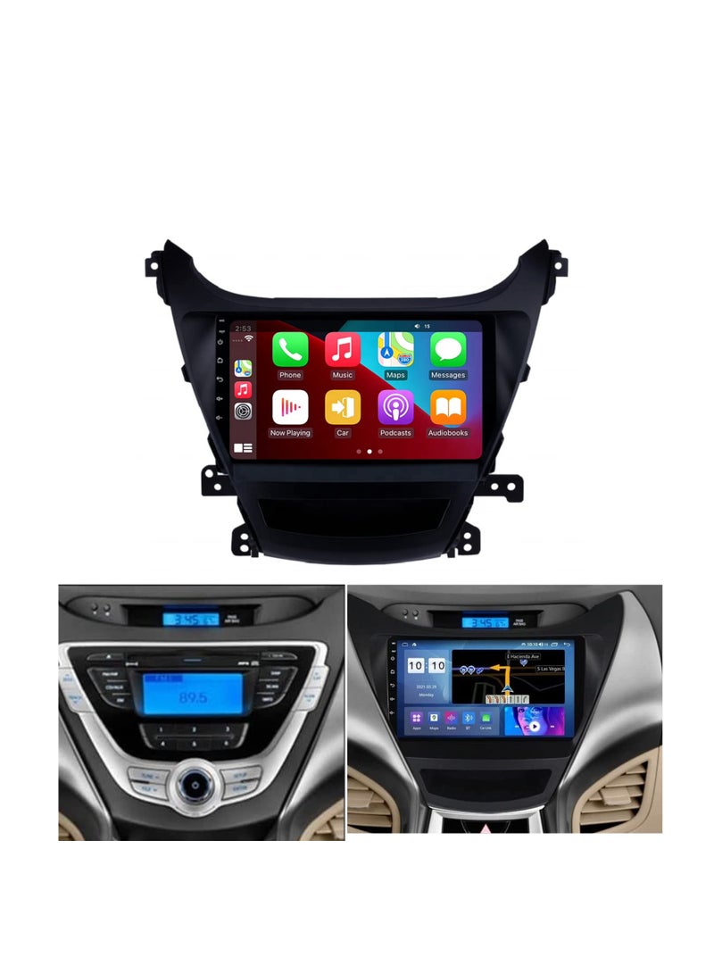 MNT Hyundai Elantra screen from 2012 to 2013 is part of the car's infotainment system. It runs on Android and supports features like Apple CarPlay and Android Auto, allowing you to easily connect your smartphone. It also offers a high resolution of up to 1080 pixels, making it excellent for displaying information and maps clearly. - Image 3