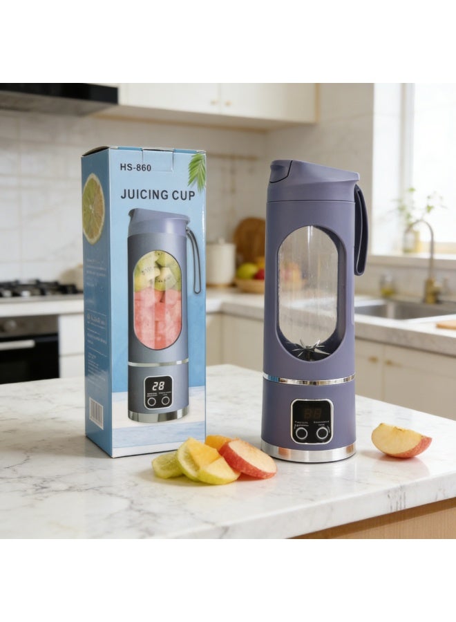 FUDIYA Portable Blender for Shakes & Smoothies, 10.14-16.91oz USB Rechargeable Juicer Cup, Lightweight for Gym, Travel & Office Use - Image 4