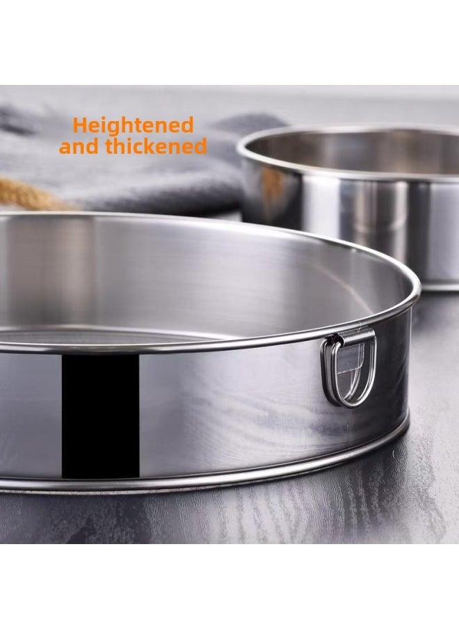 304 Thickened Stainless Steel 60 Mesh Handheld Flour Sieve Round Baking Tools Filter Mesh 40 Mesh Sugar Powder Sieve-Specifications:30cm304.40 Mesh 304 Mesh Bag