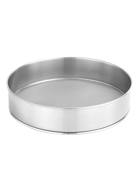 304 Thickened Stainless Steel 60 Mesh Handheld Flour Sieve Round Baking Tools Filter Mesh 40 Mesh Sugar Powder Sieve-Specifications:30cm304.40 Mesh 304 Mesh Bag