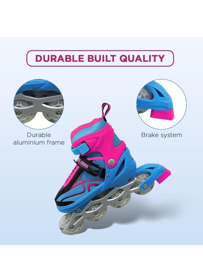 ENDLESS  Inline Adjustable Skates | Aluminium Chassis and 70 mm PU Wheels | All Wheels Flash, ABEC 7 Bearings  - Image 4