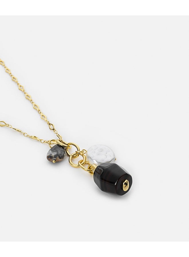 Ipekyol Faux Pearl And Stone Pendant Necklace  - Image 2