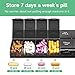 COLORWING 7 Day Extra Large Pill Organizer 2 Times a Day Weekly Pill Box Twice a Day XL AM PM Pill Case Oversized Daily Medicine Organizer for Vitamin Big Pill Container Black - Image 4