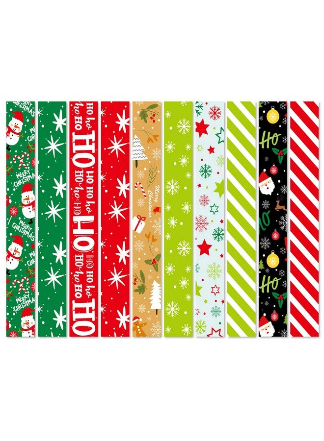 ASTARON 600pcs Christmas Paper Chains Festive Printed Creative Paper Decorations - Image 1