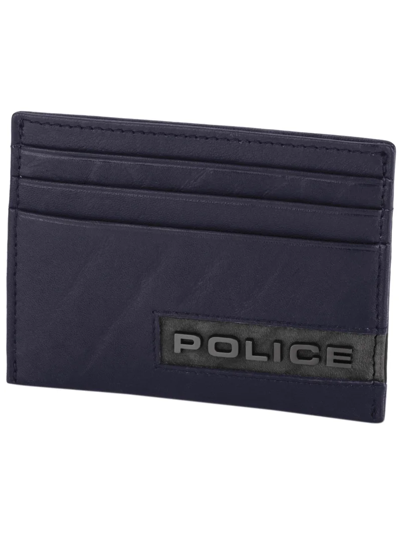 بوليس Droid  Blue Card Case for men