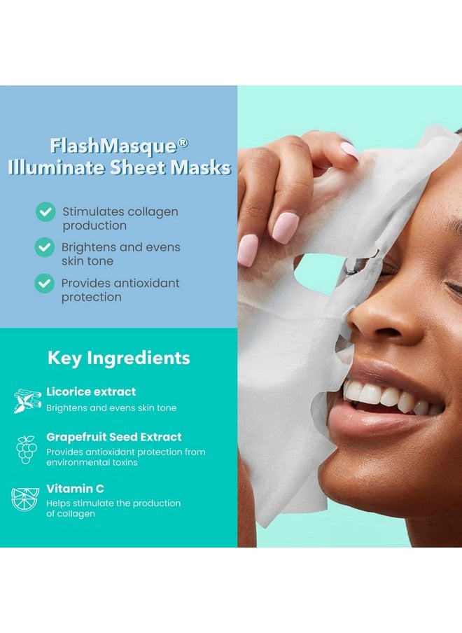 Patchology O' Glowy Night: Party Prep Set - Brightening Face, Eye & Lip Masks For Instant Glow, Vitamin C Sheet Mask, Under Eye Patches Plus Rose Lip Mask With Resveratrol - Stocking Stuffer Gift  - Image 2