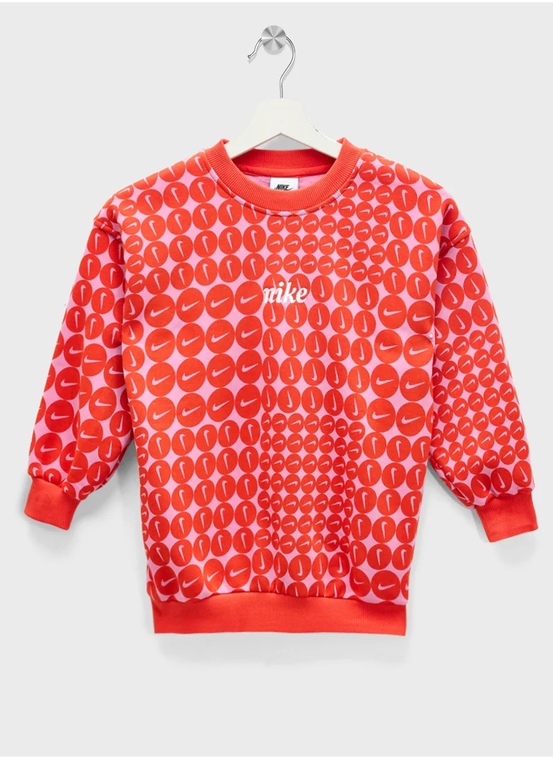 نايكي Kids Club Fleece Oversized Sweatshirt