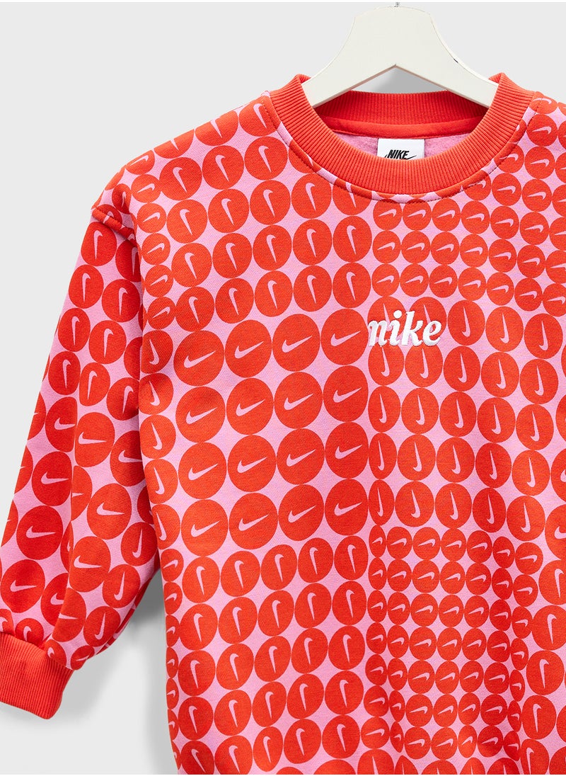 Nike Kids Club Fleece Oversized Sweatshirt  - Image 3