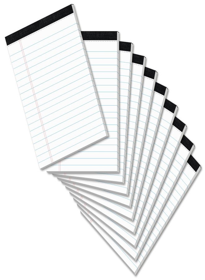 PINJINGPRO 10 Pads Legal Pads 4x6 Inch Lined Ruled Perforated Writing Pad Small Notepads for Grocery List Shopping List To-Do List Narrow Rule Pad (30-Sheet/Pads) College Ruled Memo Pad Scratch Pad Lined Note - Image 1