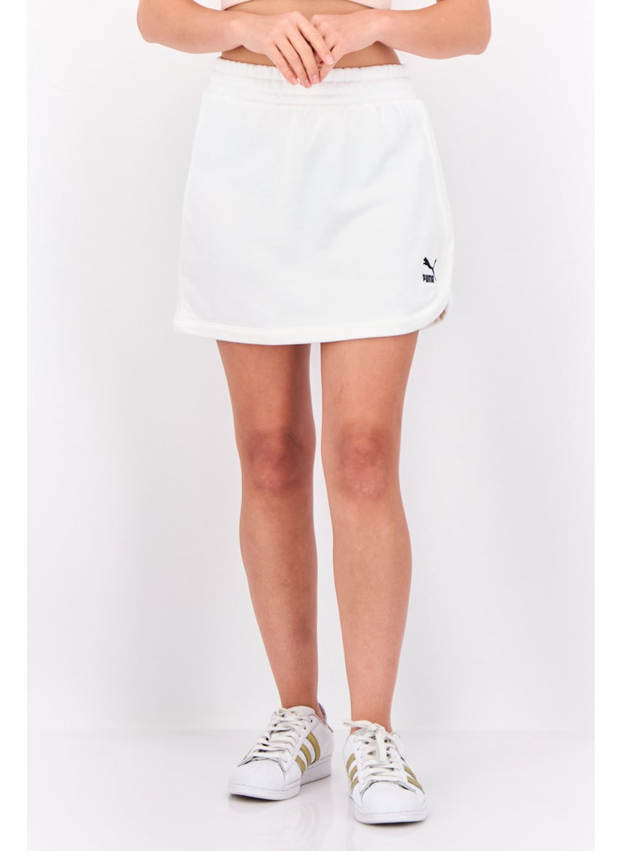 PUMA Women Sportswear Fit Embroidered Logo Outdoor Skirt, White  - Image 1