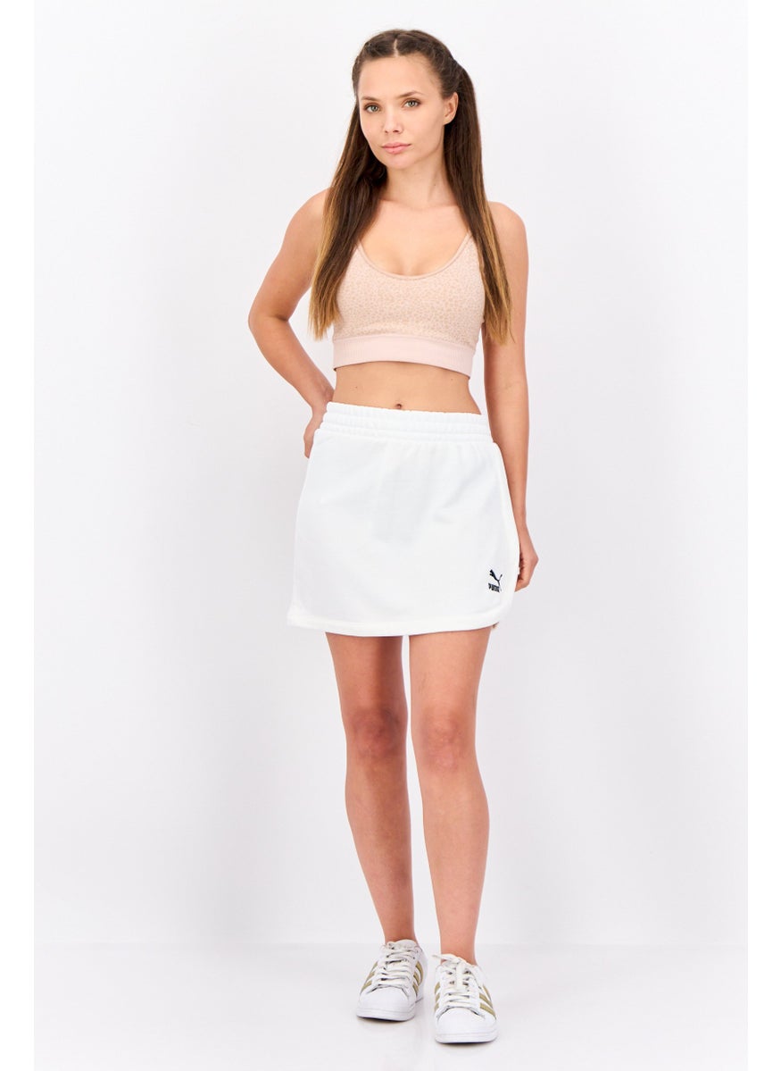 PUMA Women Sportswear Fit Embroidered Logo Outdoor Skirt, White  - Image 2
