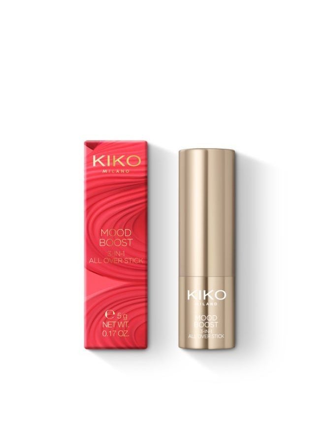 KIKO MILANO - Mood Boost 3-In-1 All Over Stick Elegant rose 02 - Image 1