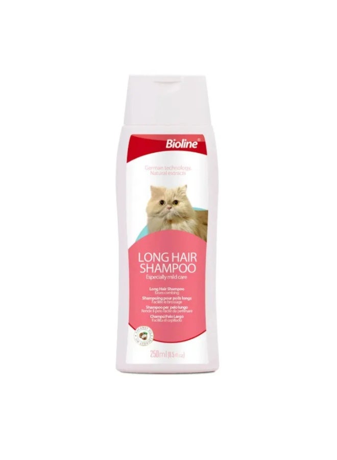 Bioline Long Hair Gentle Shampoo For Cat - 250ml - Image 1