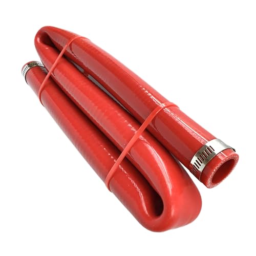 Bekelan 25MM 1 X 10FT Red High Temp Reinforced Silicone Heater Tubing Hose Radiator Coolant Straight LineWork Pressure 145PSI4ply Reinforced5MM Thick2 Clamp - Image 3