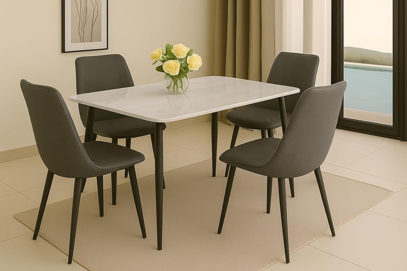 Harmony Home أثاث طعام عصري | مدمج وأنيق | سهل التنظيف ومقاوم للخدوش | مثالي للمنازل والشقق - Image 1