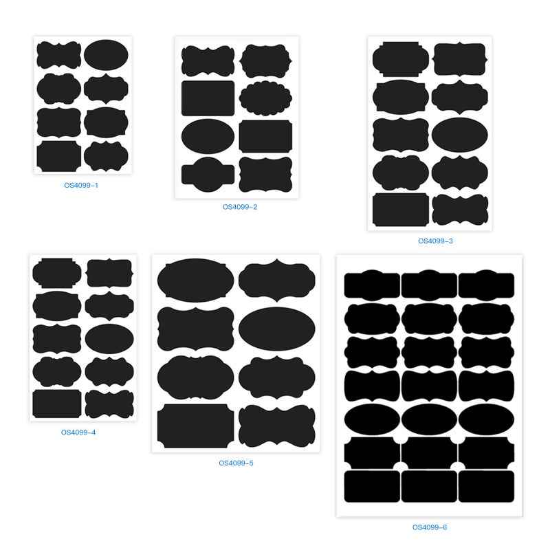 Chalkboard Label Waterproof Reusable Sticker Blackboard Stickers 10pcs/sheet for Container Jar Party Decoration Home & Kitchen Organization - Image 3