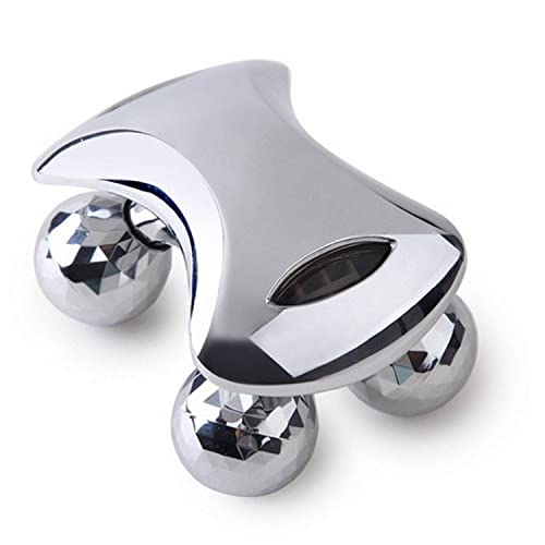 Veentus 4D Manual Roller Massager 360 Rotate Roller Face Body Massager For Skin Lifting, Wrinkle Remover and Facial Massage, Relaxation and Skin Tightening Tool (Silver Color) - Image 3