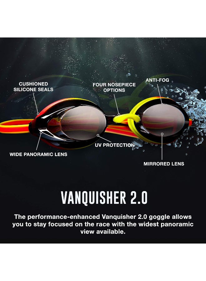 speedo Speedo unisex-adult Swim Goggles Mirrored Vanquisher 2.0 Swimming Goggles (pack of 1) - Image 3