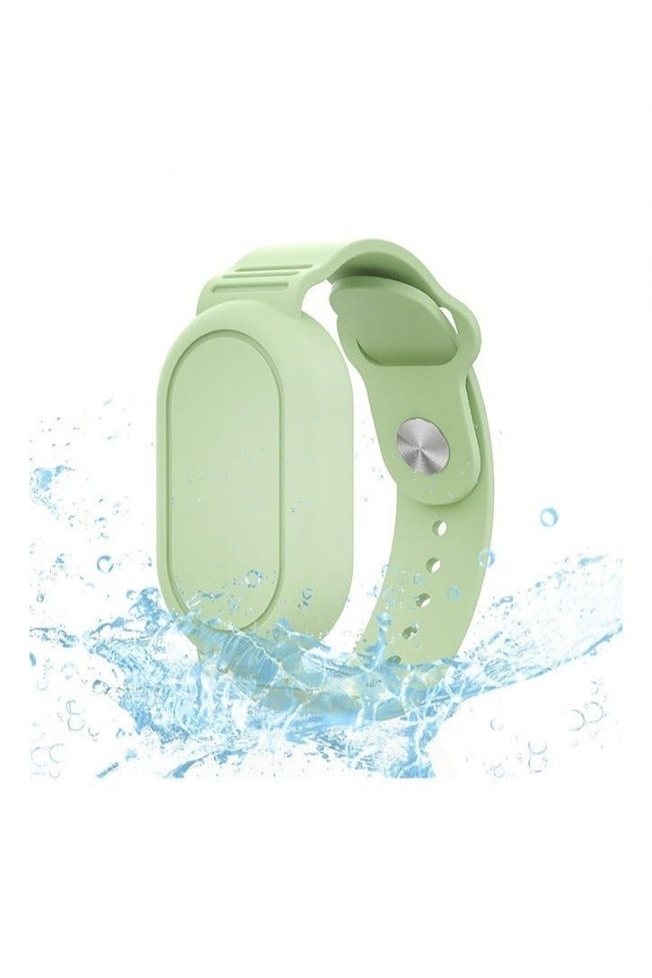 With Silicone Bracelet for Samsung Galaxy Smart Tag 2 - Silicon Protective Case - Adjustable Anti-Lost Watch Band for Toddler Child Protective Case for Backpack, Kids, Elders, Luggage, Pets - Chanti Green - Image 1