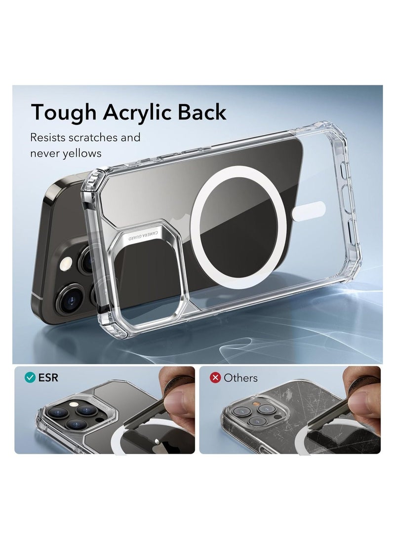 Raxoom for iPhone 15 Pro Max Case, Compatible with MagSafe, Set with 2 Screen Protectors and Single Camera Lens Protectors, Air Guard Corners, Yellowing-Resistant Acrylic Back, Air Armor Series, Clear - Image 5
