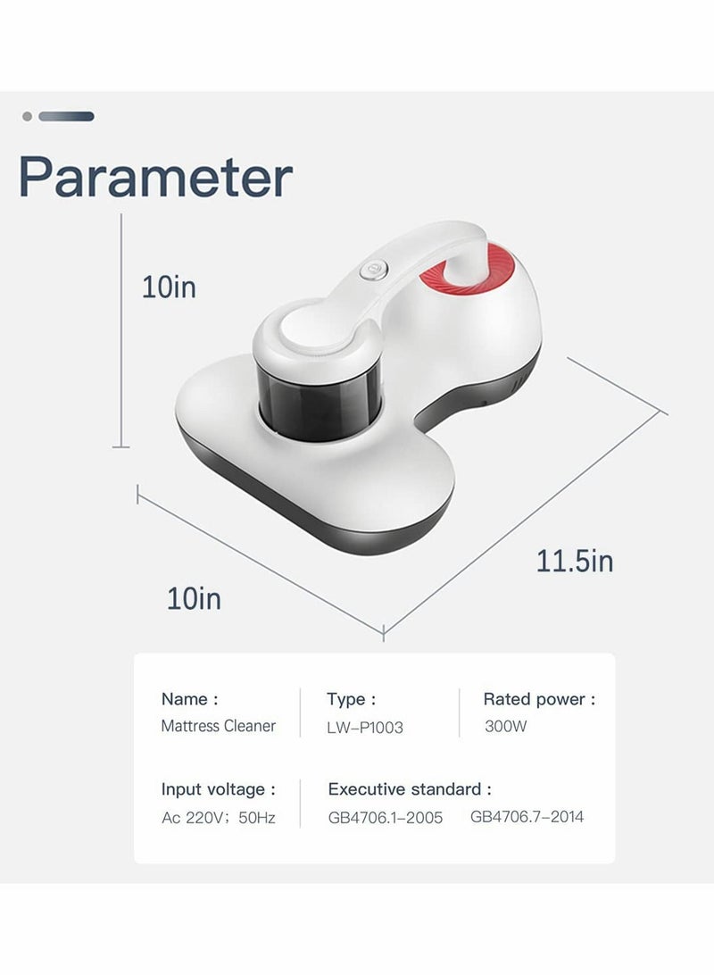 Excefore مكنسة كهربائية للسرير، مكنسة كهربائية للمرتبة بالأشعة فوق البنفسجية، منظف مرتبة عميق محمول باليد مناسب للفراش والأريكة والأسطح القماشية الأخرى - Image 5